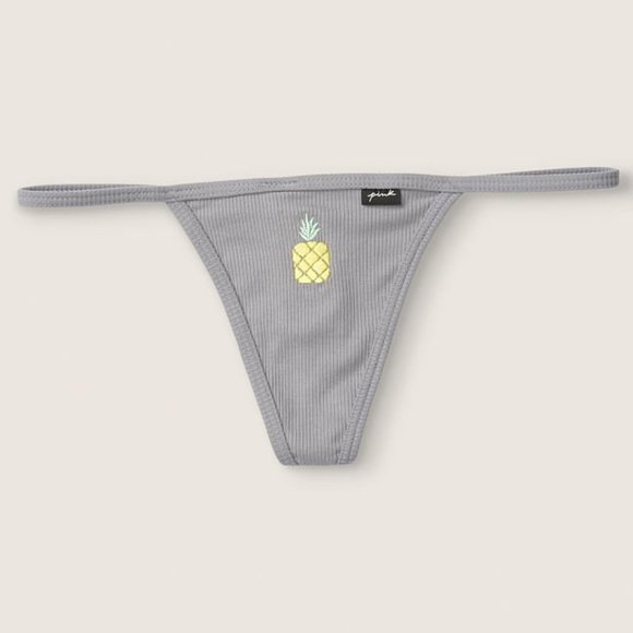 VS PINK L Cotton V-String with Pineapple - Picture 1 of 8